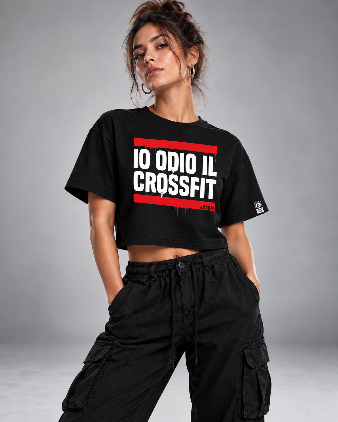 UGLY IO ODIO IL CROSSFIT CROP